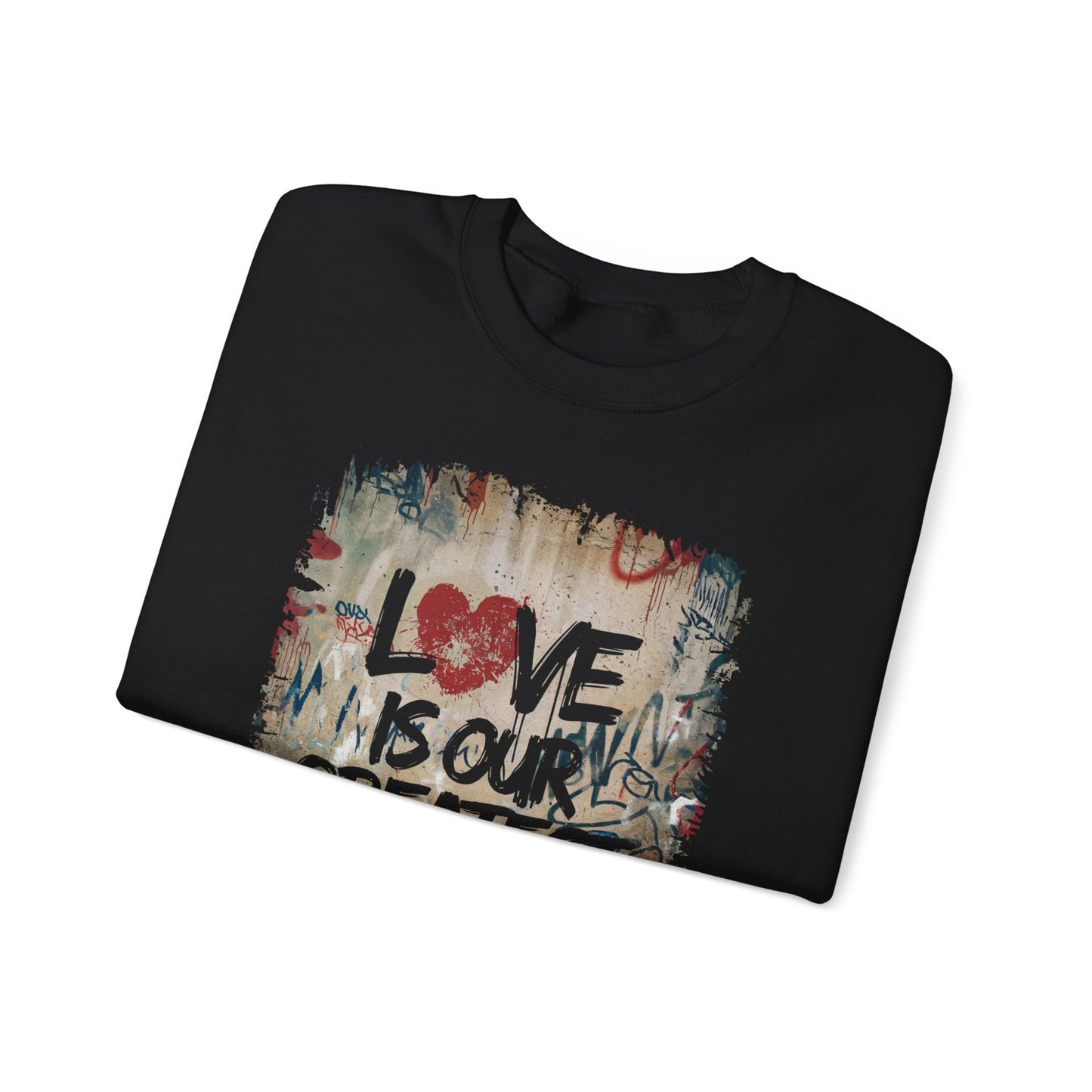 "Love Rebel" Unisex Heavy Blend™ Crewneck Sweatshirt