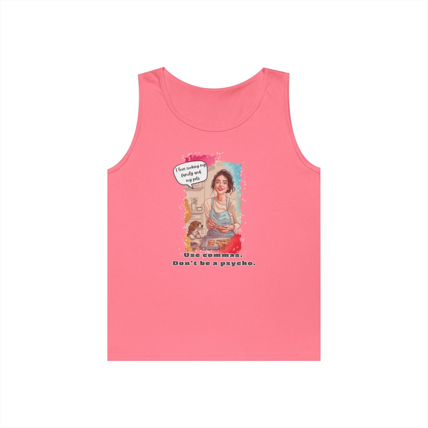 "I Love Cooking" Unisex Heavy Cotton Tank Top