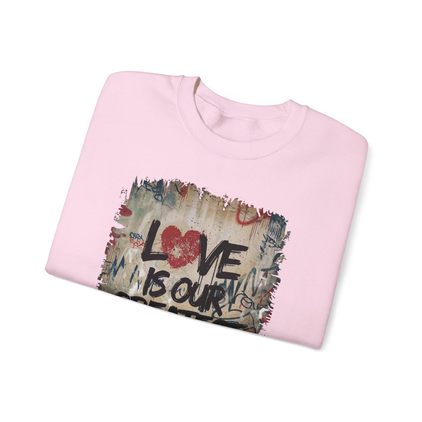 "Love Rebel" Unisex Heavy Blend™ Crewneck Sweatshirt