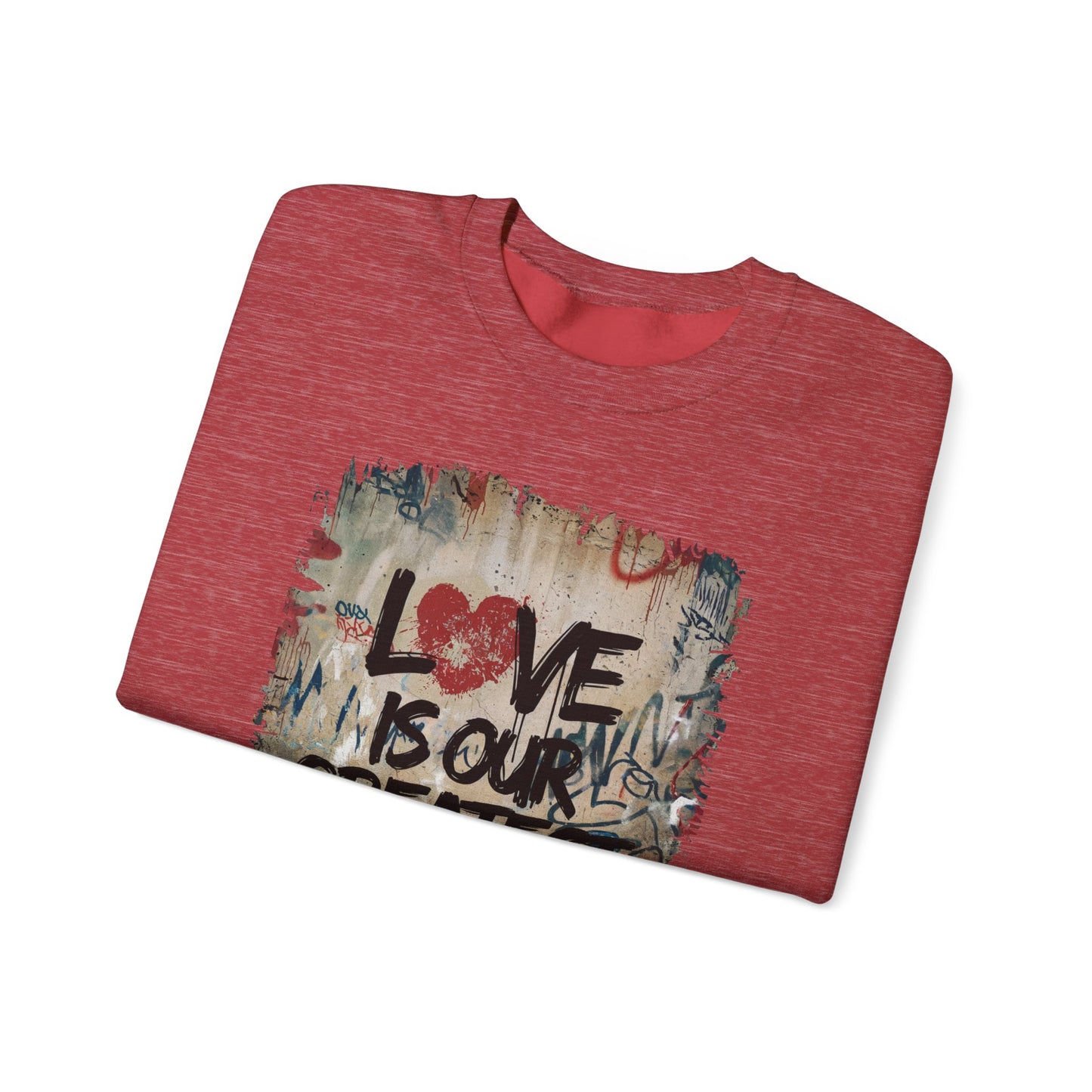 "Love Rebel" Unisex Heavy Blend™ Crewneck Sweatshirt