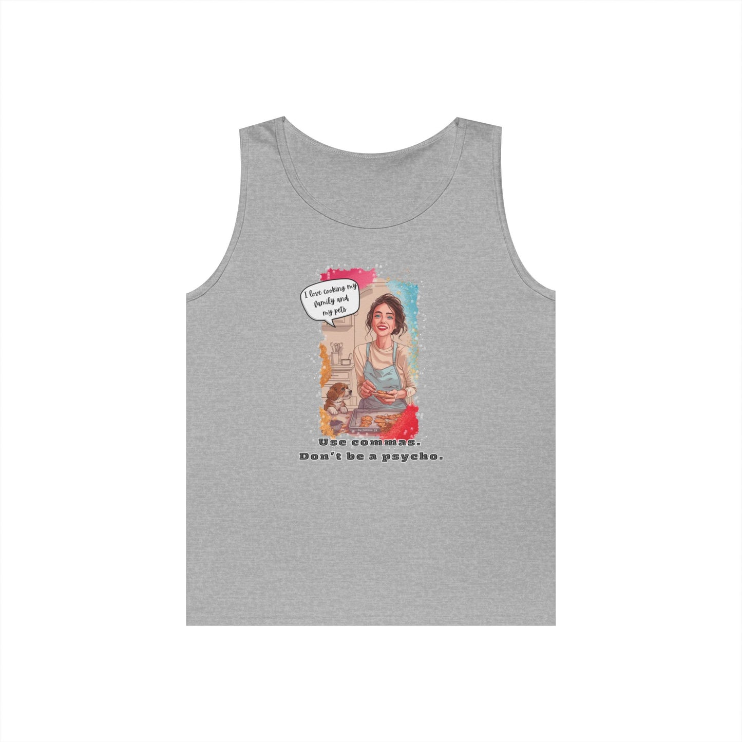 "I Love Cooking" Unisex Heavy Cotton Tank Top