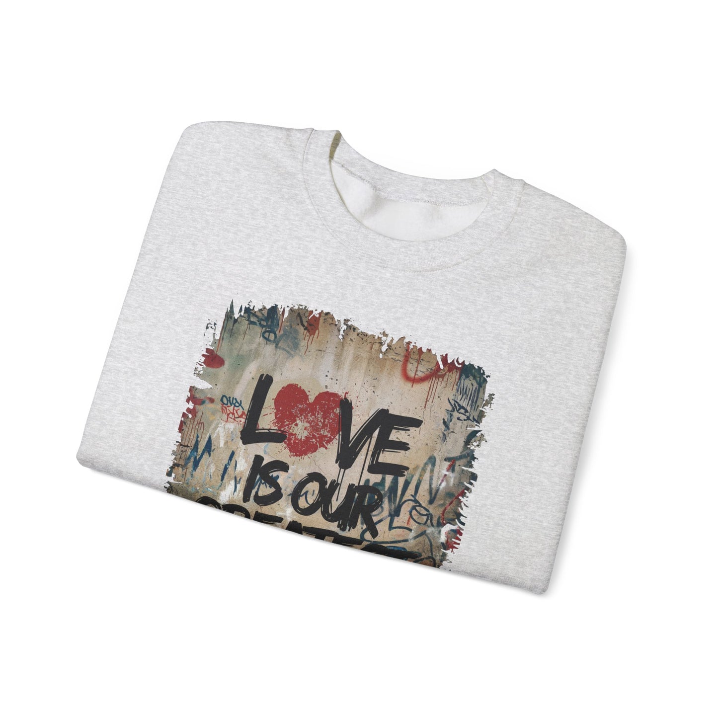 "Love Rebel" Unisex Heavy Blend™ Crewneck Sweatshirt