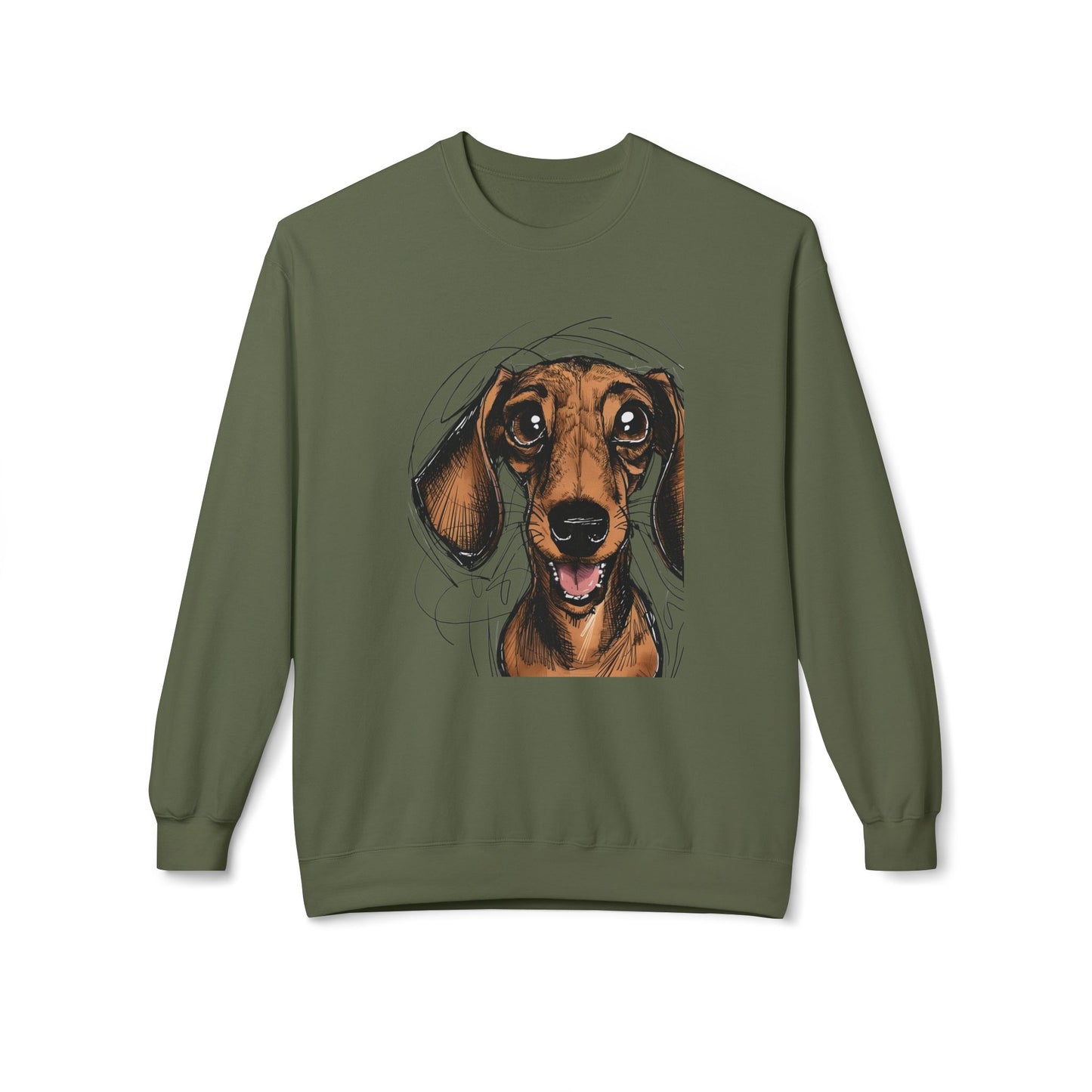 "Is there a Dog??" Unisex Midweight Softstyle Fleece Crewneck Sweatshirt