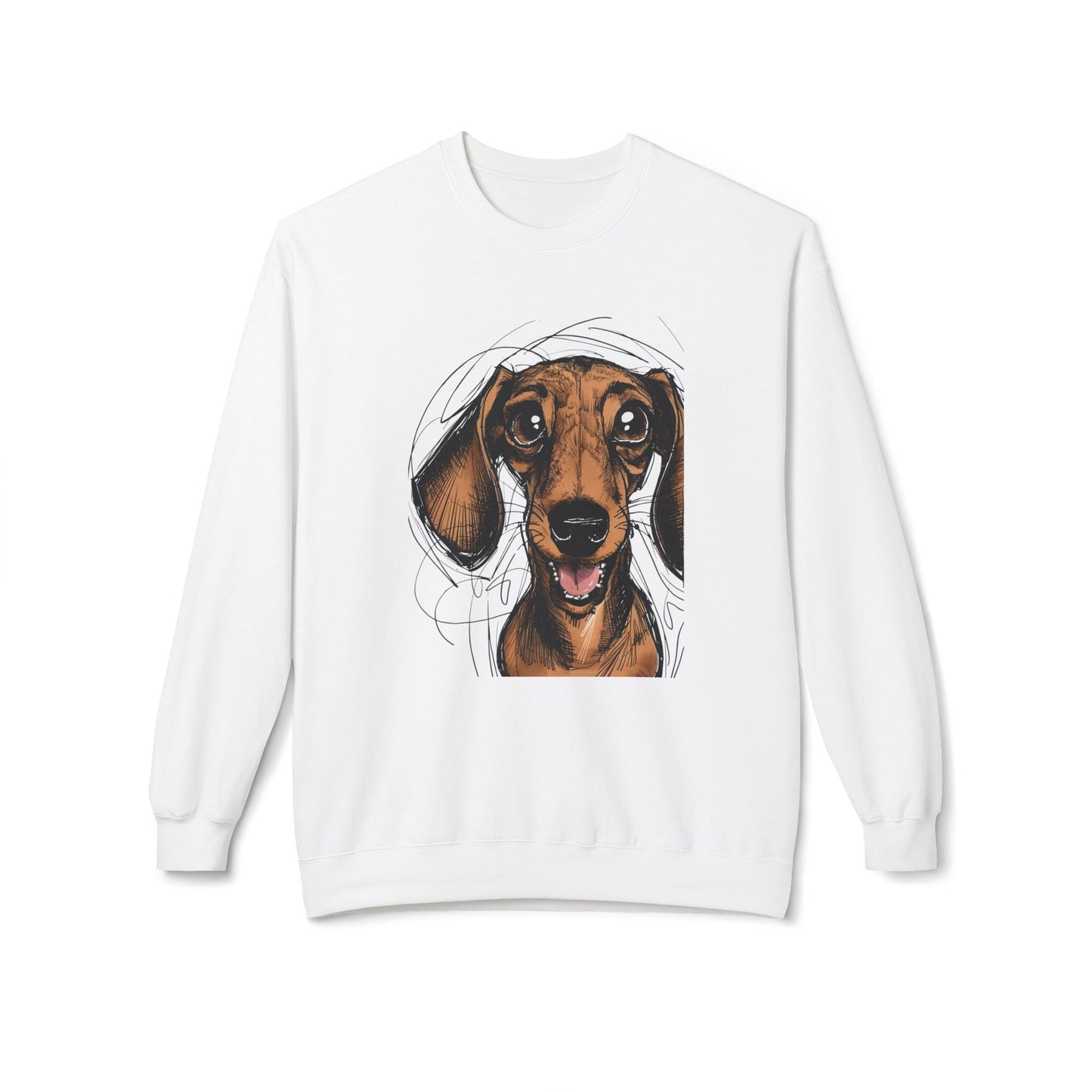 "Is there a Dog??" Unisex Midweight Softstyle Fleece Crewneck Sweatshirt