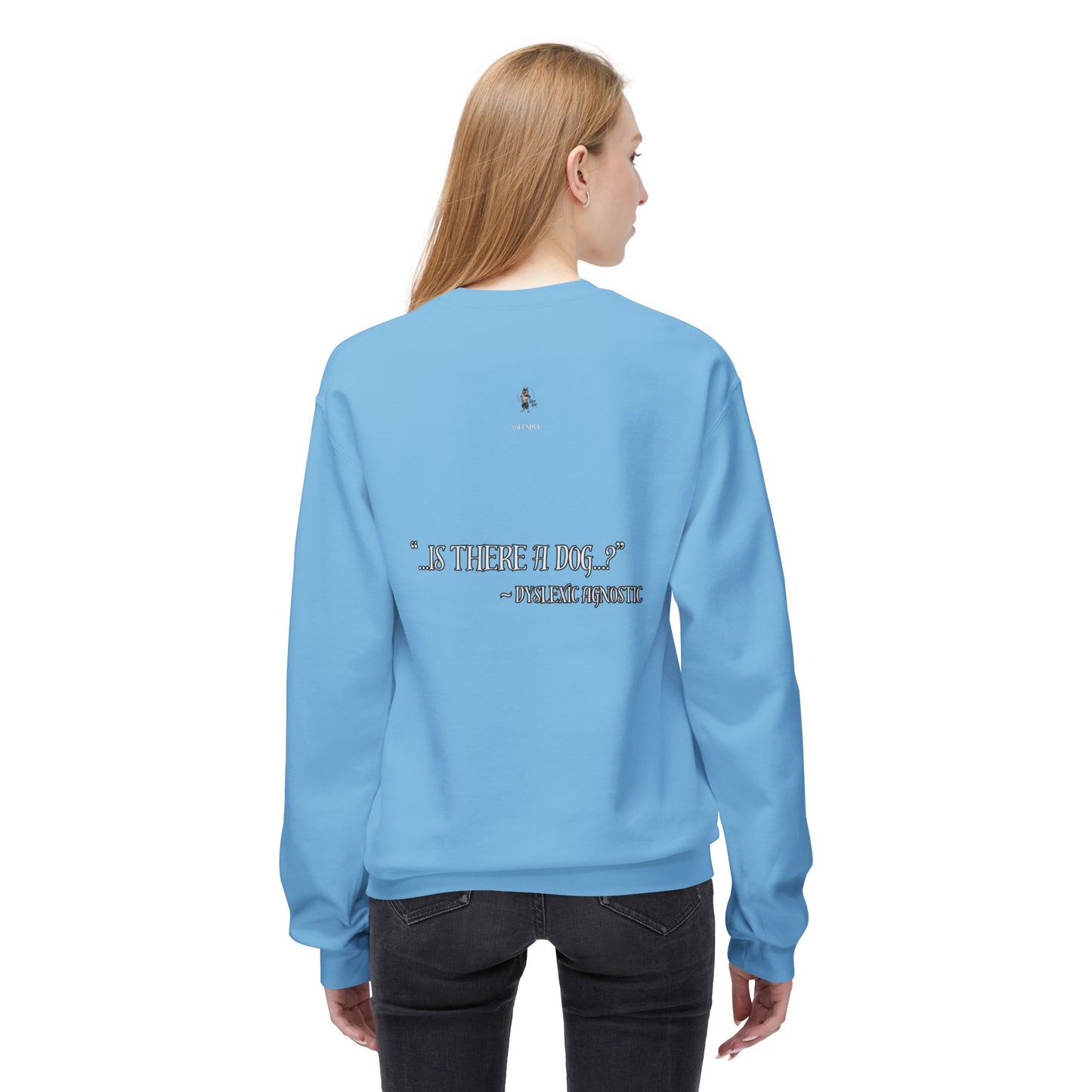 "Is there a Dog??" Unisex Midweight Softstyle Fleece Crewneck Sweatshirt