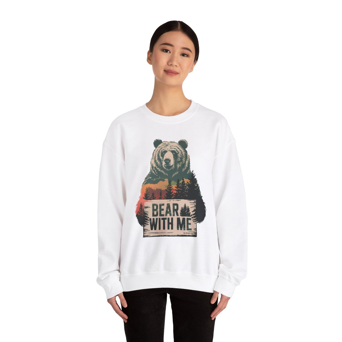 Bear With Me. Unisex Heavy Blend™ Crewneck Sweatshirt