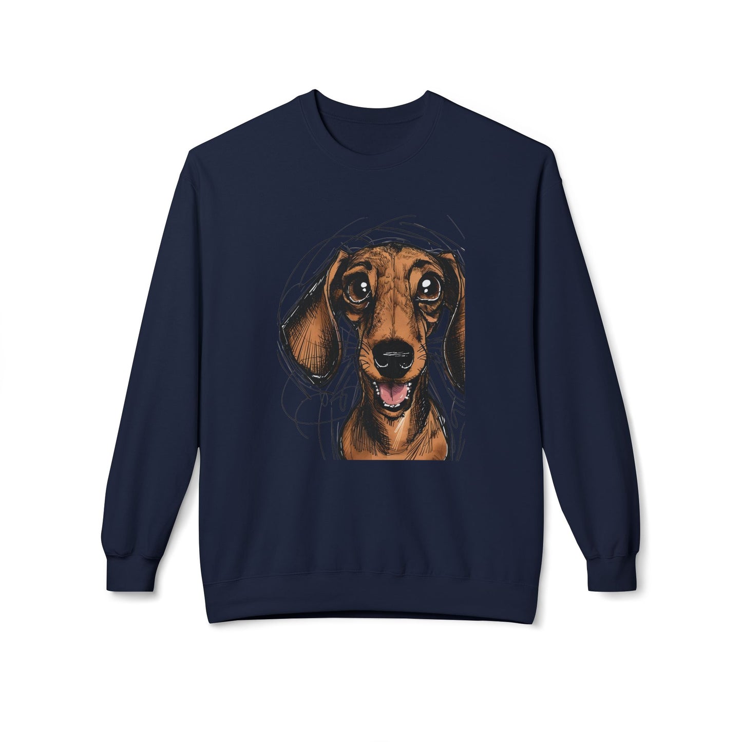 "Is there a Dog??" Unisex Midweight Softstyle Fleece Crewneck Sweatshirt