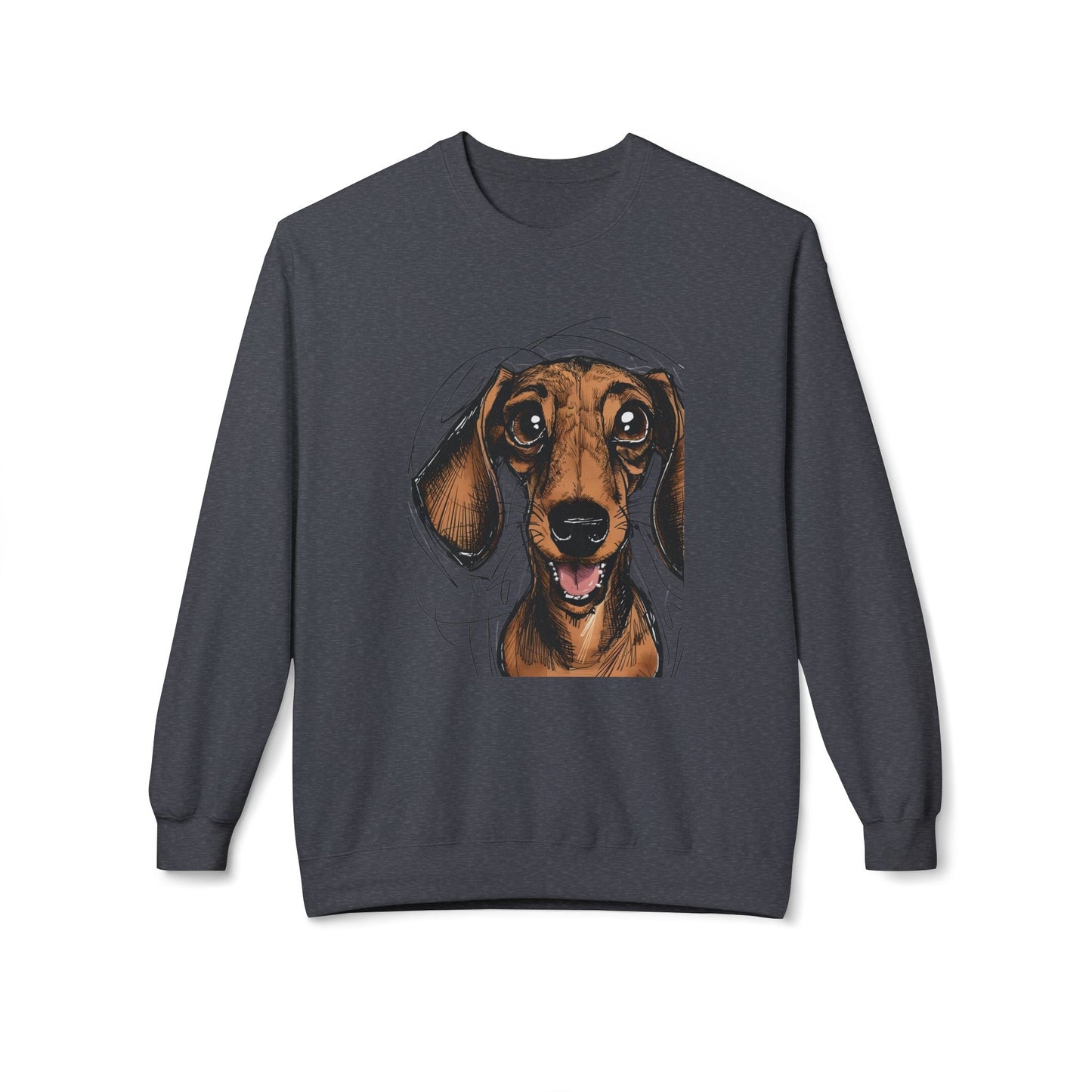 "Is there a Dog??" Unisex Midweight Softstyle Fleece Crewneck Sweatshirt