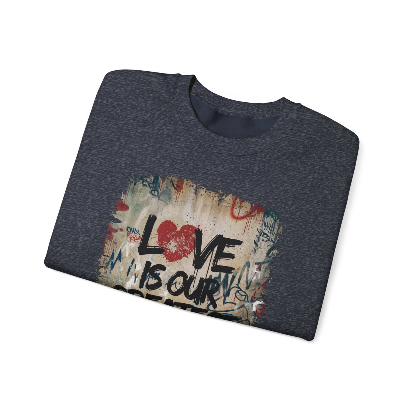 "Love Rebel" Unisex Heavy Blend™ Crewneck Sweatshirt