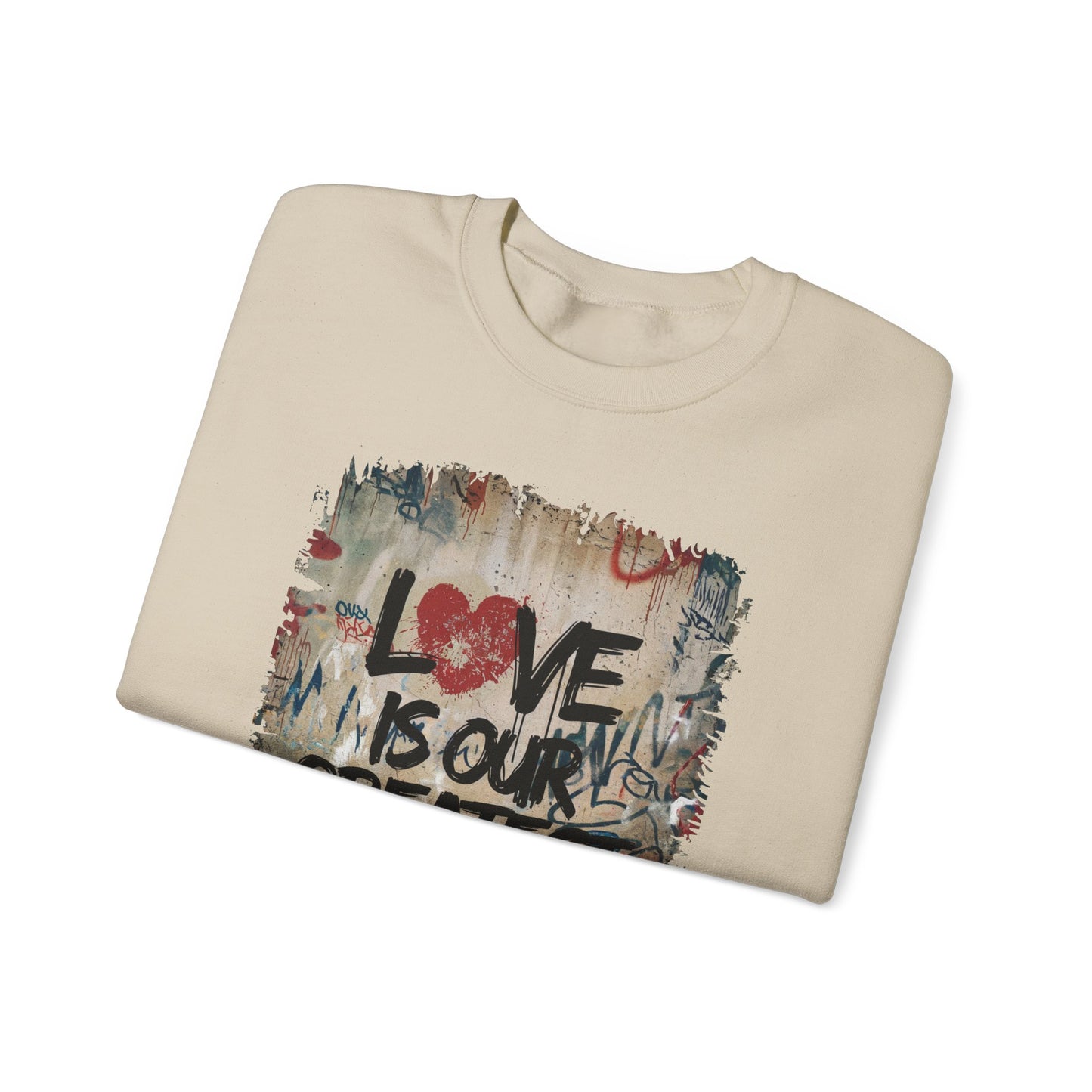 "Love Rebel" Unisex Heavy Blend™ Crewneck Sweatshirt