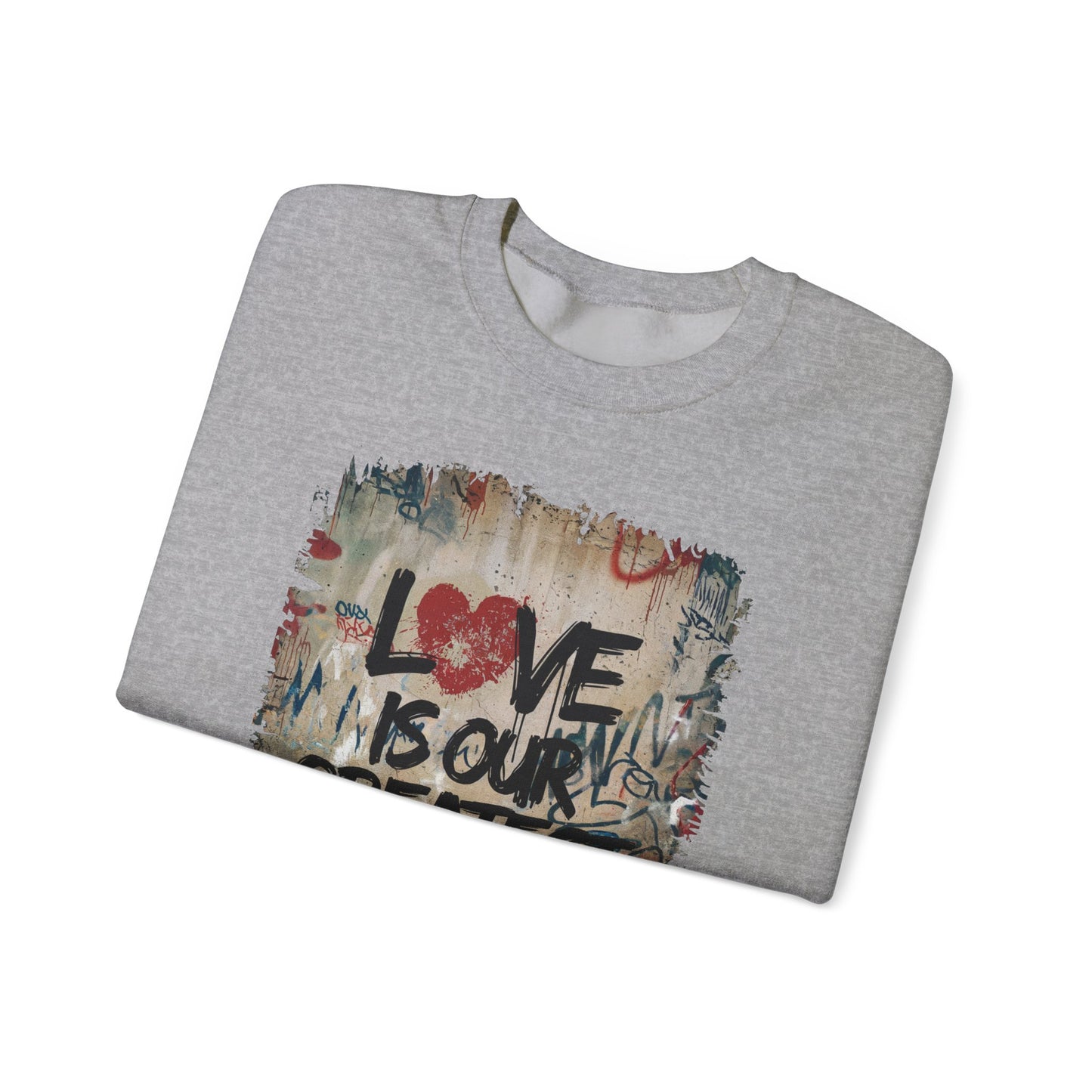 "Love Rebel" Unisex Heavy Blend™ Crewneck Sweatshirt