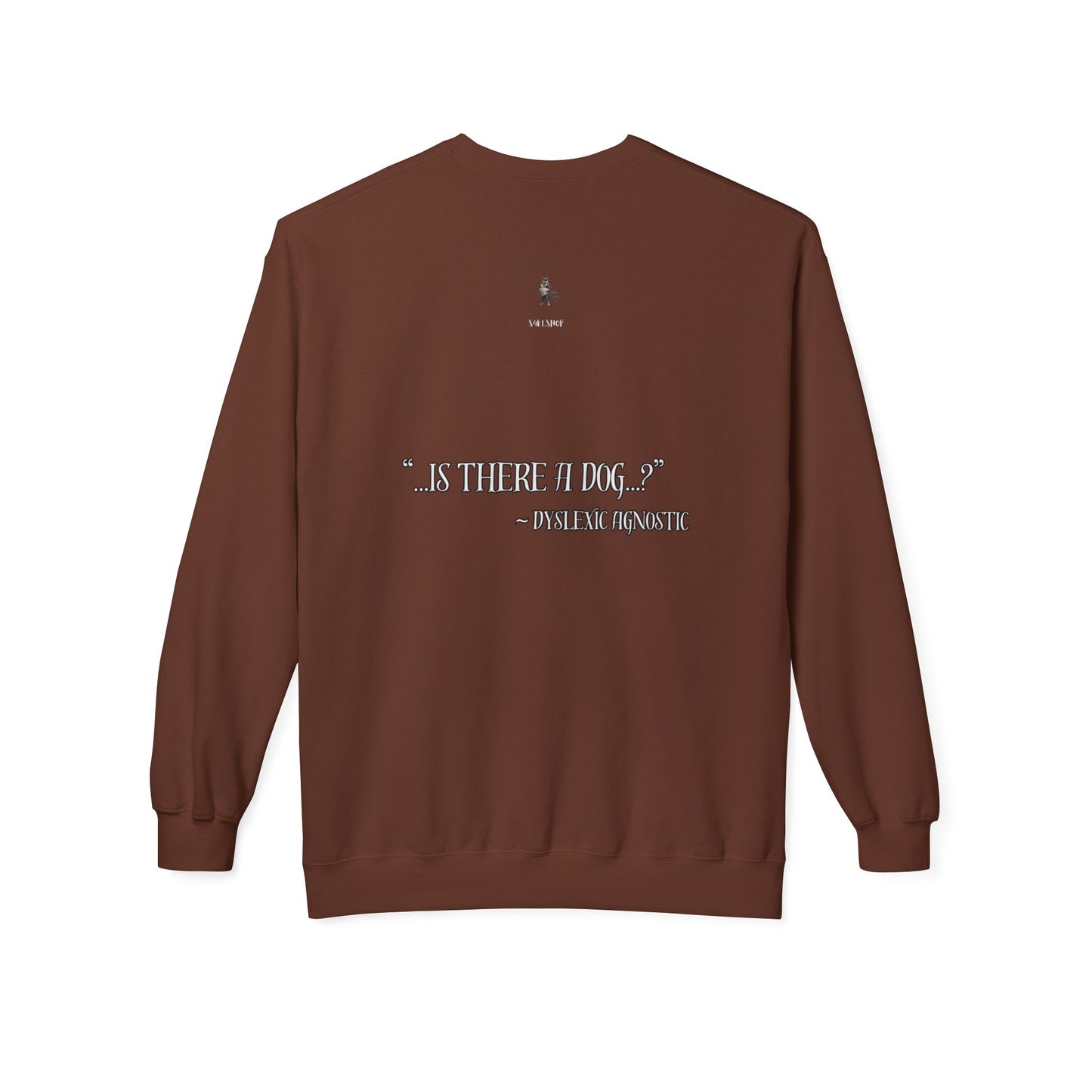 "Is there a Dog??" Unisex Midweight Softstyle Fleece Crewneck Sweatshirt