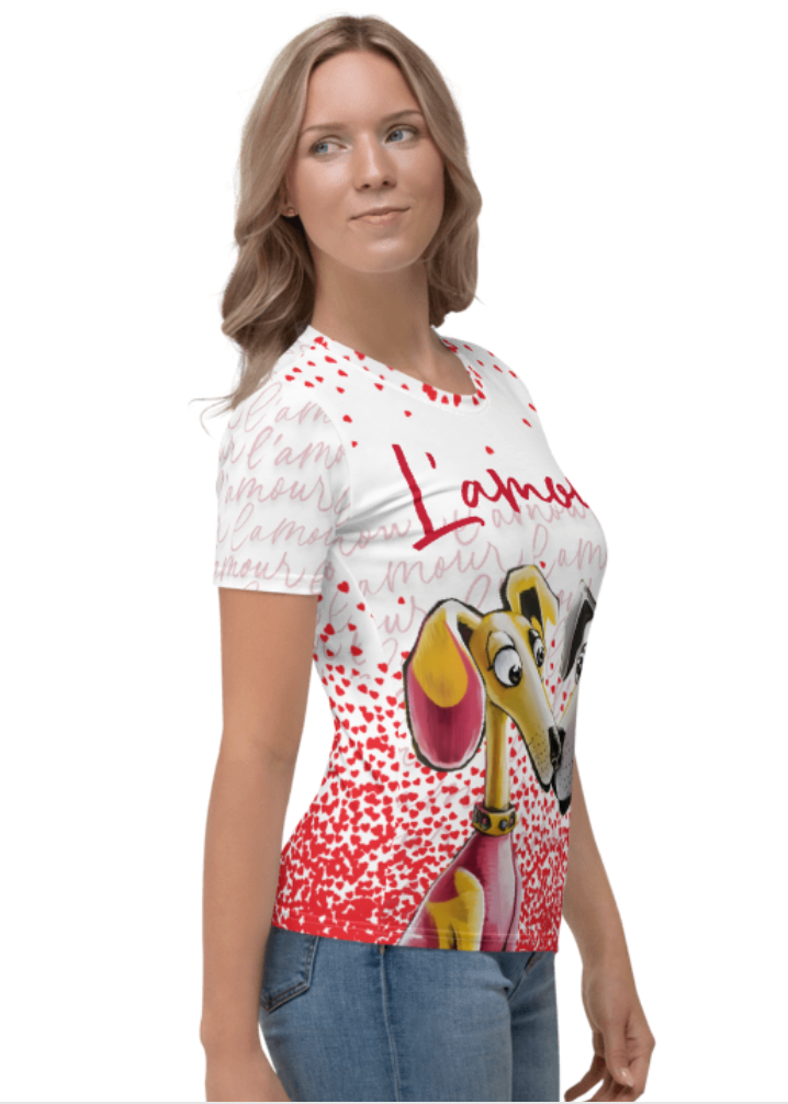 Puppy Love Women's all-over print T-shirt